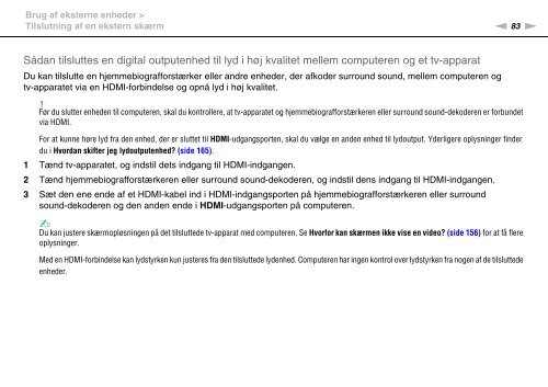 Sony VPCF22M1R - VPCF22M1R Mode d'emploi Danois