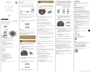 Sony LSPX-S1 - LSPX-S1 Guida allâimpostazione Svedese