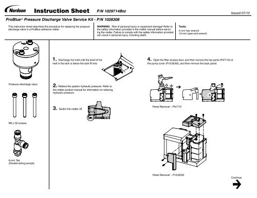 Instruction Sheet P/N 1029714B02 - Nordson eManuals!