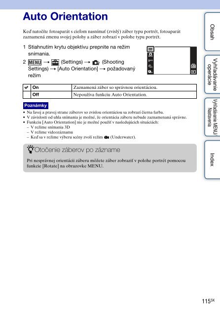 Sony DSC-TX9 - DSC-TX9 Consignes d&rsquo;utilisation Slovaque