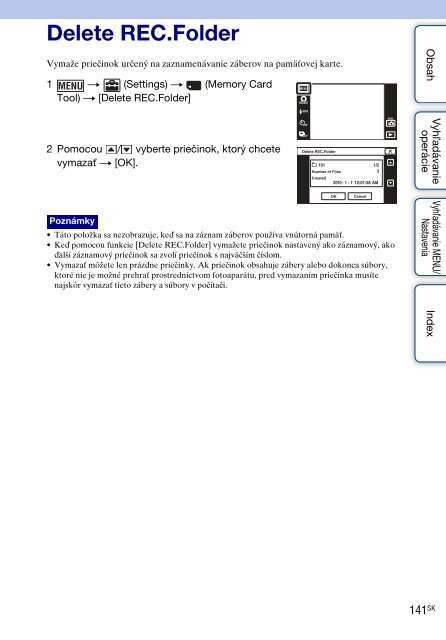 Sony DSC-TX9 - DSC-TX9 Consignes d&rsquo;utilisation Slovaque