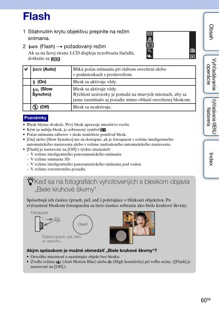 Sony DSC-TX9 - DSC-TX9 Consignes d&rsquo;utilisation Slovaque