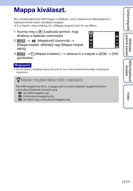 Sony DSC-TX9 - DSC-TX9 Consignes d&rsquo;utilisation Hongrois