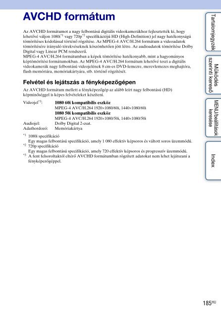 Sony DSC-TX9 - DSC-TX9 Consignes d&rsquo;utilisation Hongrois