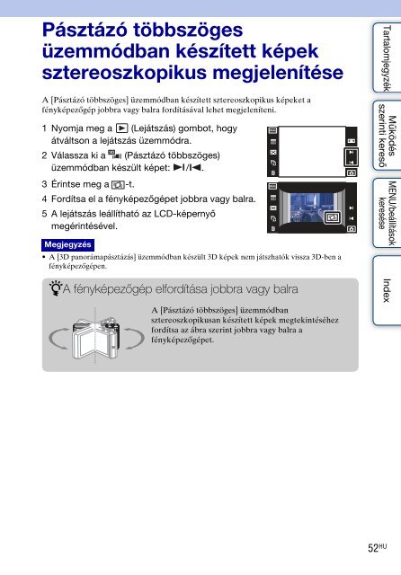 Sony DSC-TX9 - DSC-TX9 Consignes d&rsquo;utilisation Hongrois