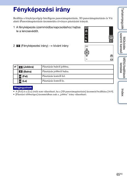 Sony DSC-TX9 - DSC-TX9 Consignes d&rsquo;utilisation Hongrois