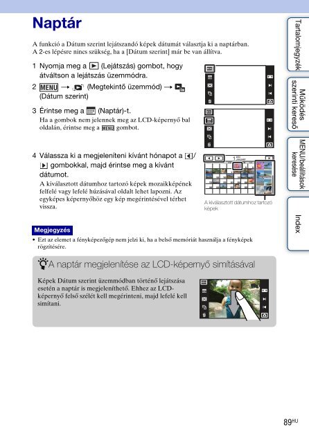 Sony DSC-TX9 - DSC-TX9 Consignes d&rsquo;utilisation Hongrois