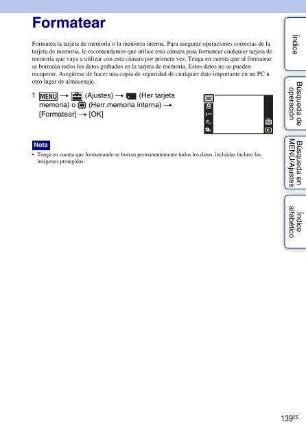 Sony DSC-TX9 - DSC-TX9 Consignes d&rsquo;utilisation Espagnol