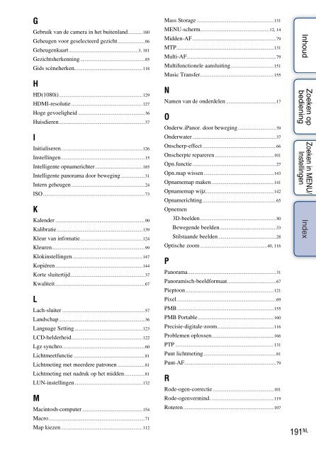 Sony DSC-TX9 - DSC-TX9 Consignes d&rsquo;utilisation N&eacute;erlandais