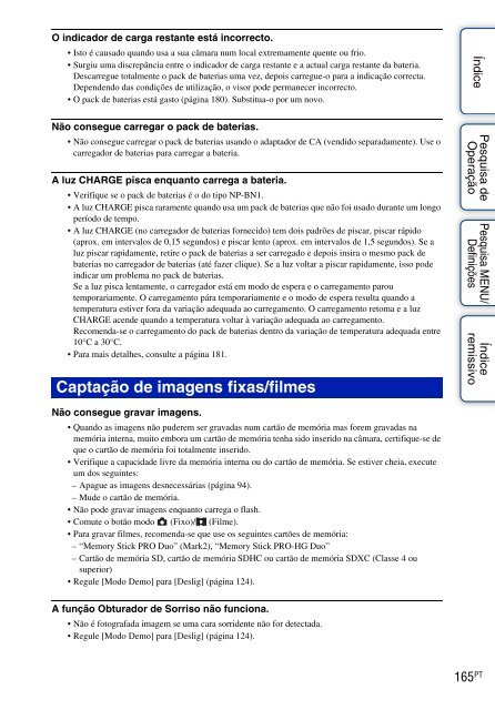 Sony DSC-TX9 - DSC-TX9 Consignes d&rsquo;utilisation Portugais