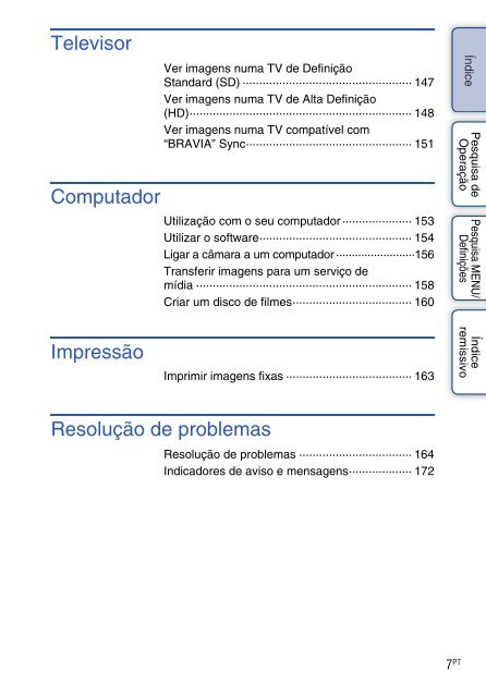 Sony DSC-TX9 - DSC-TX9 Consignes d&rsquo;utilisation Portugais