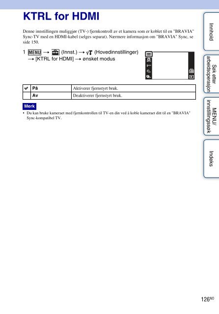 Sony DSC-TX9 - DSC-TX9 Consignes d&rsquo;utilisation Norv&eacute;gien