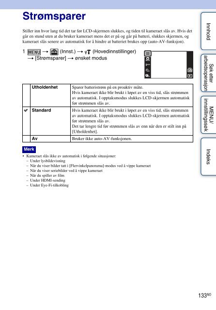 Sony DSC-TX9 - DSC-TX9 Consignes d&rsquo;utilisation Norv&eacute;gien