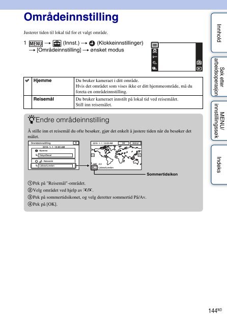 Sony DSC-TX9 - DSC-TX9 Consignes d&rsquo;utilisation Norv&eacute;gien