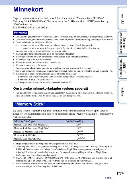 Sony DSC-TX9 - DSC-TX9 Consignes d&rsquo;utilisation Norv&eacute;gien