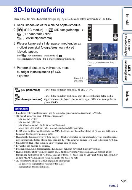 Sony DSC-TX9 - DSC-TX9 Consignes d&rsquo;utilisation Norv&eacute;gien