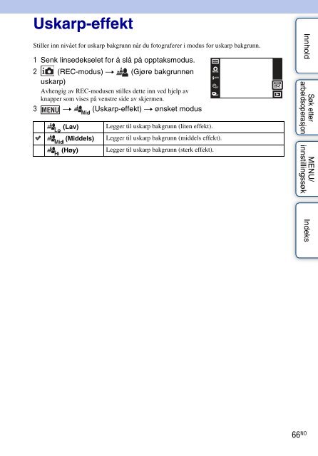 Sony DSC-TX9 - DSC-TX9 Consignes d&rsquo;utilisation Norv&eacute;gien