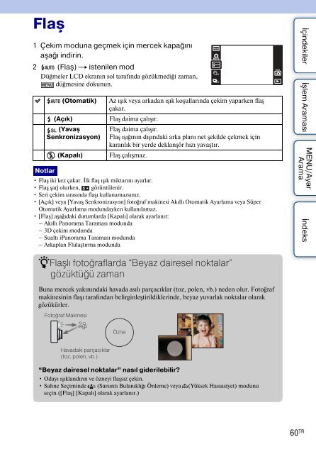 Sony DSC-TX9 - DSC-TX9 Consignes d&rsquo;utilisation Turc