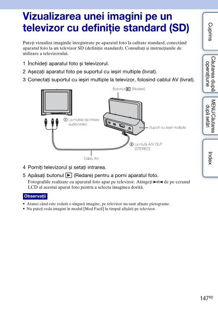 Sony DSC-TX9 - DSC-TX9 Mode d'emploi Roumain