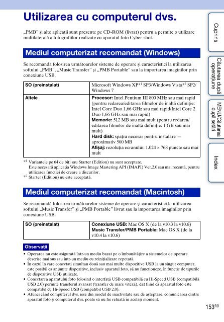 Sony DSC-TX9 - DSC-TX9 Mode d'emploi Roumain