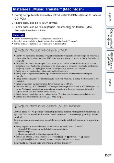 Sony DSC-TX9 - DSC-TX9 Mode d'emploi Roumain