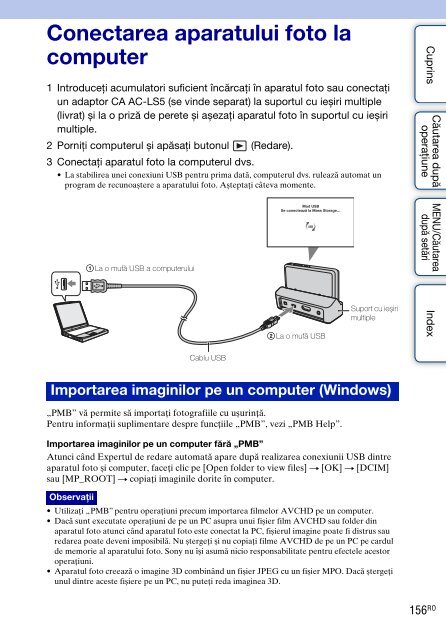 Sony DSC-TX9 - DSC-TX9 Mode d'emploi Roumain