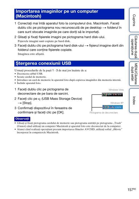 Sony DSC-TX9 - DSC-TX9 Mode d'emploi Roumain