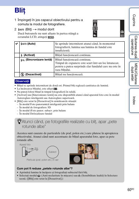 Sony DSC-TX9 - DSC-TX9 Mode d'emploi Roumain