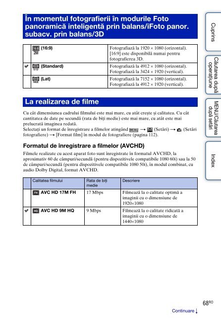 Sony DSC-TX9 - DSC-TX9 Mode d'emploi Roumain