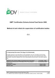 GMP -Certification Scheme Animal Feed Sector 2006 ... - Gmpplus.org