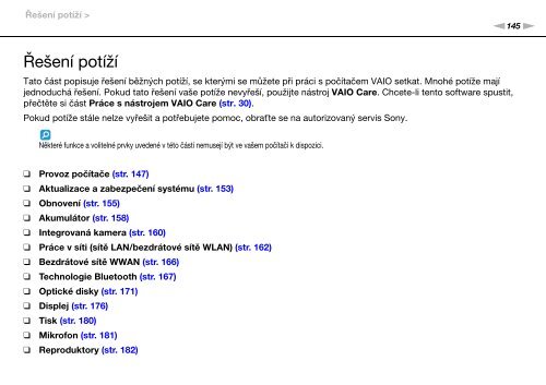 Sony VPCS12C5E - VPCS12C5E Mode d'emploi Tch&egrave;que