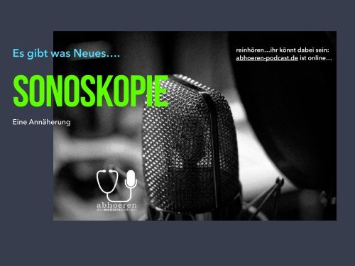 Sonoskopie - Was ist....? - Medizinpodcast von "abhoeren-podcast.de"