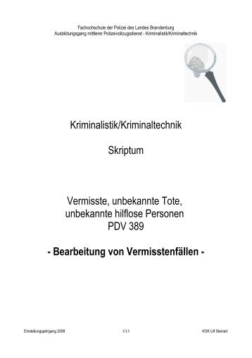 vermisstenanzeige