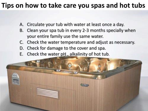 Tips to Maintain Hot Spa Tub