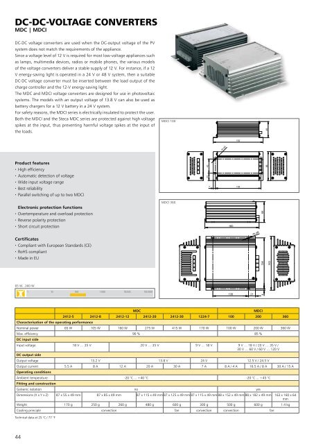 Steca Elektronik Catalog PV Off Grid (25|2018)