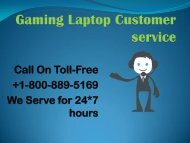 Gaming Laptop Customer  service