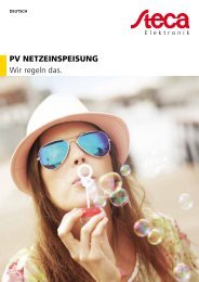 Steca Elektronik Katalog PV Netzeinspeisung (06|2018)