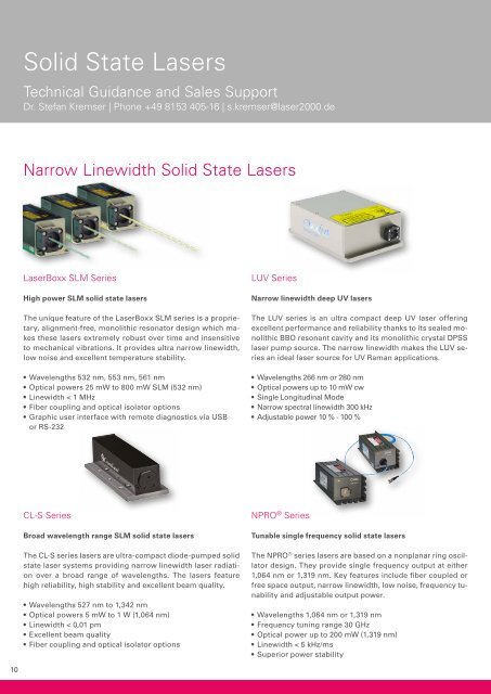 Laser and Light Sources