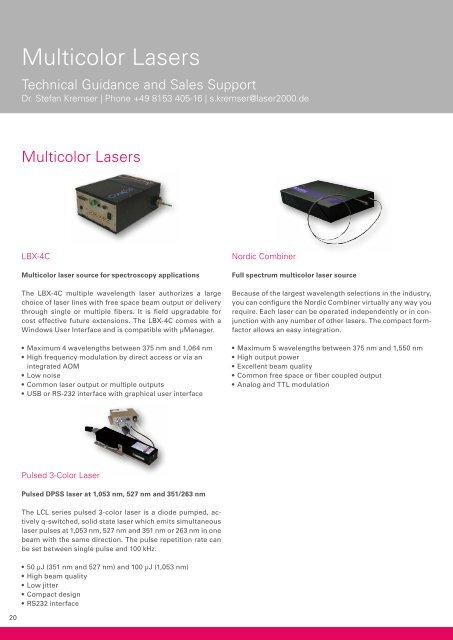 Laser and Light Sources