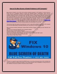 How to Fix Blue Screen of Death Problems in HP Computer
