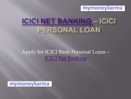 ICICI Net Banking – ICICI Personal Loan - mymoneykarma