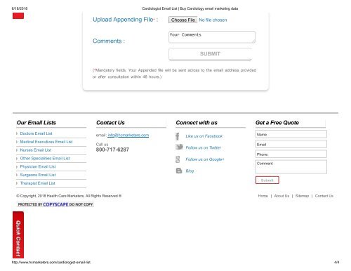 Cardiologists Email Addresses - Healthcare Marketers