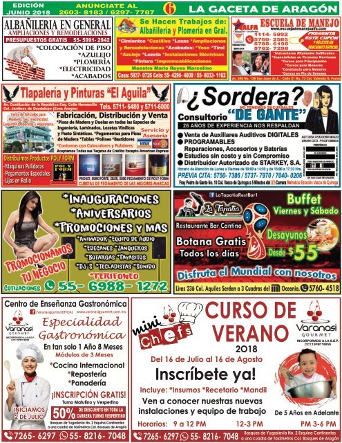 GACETA DE ARAGON JUNIO 2018