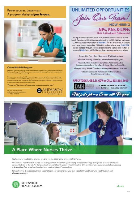 The South Carolina Nurse - July 2018