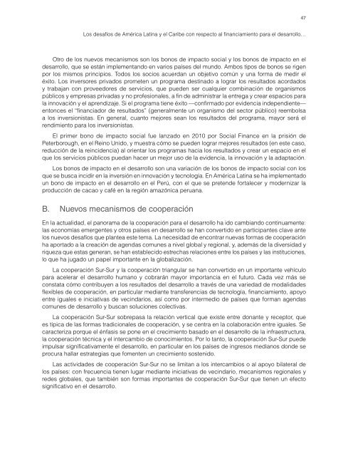 Los desafíos de América Latina y el Caribe con respecto al financiamiento para el desarrollo en el contexto de la Agenda 2030