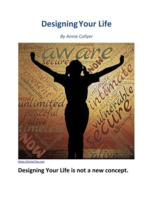 Designing Your Life By Annie Collyer