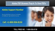 Adobe PDF Browser Plug-in to View PDFs ,Dial +1-800-936-8130 