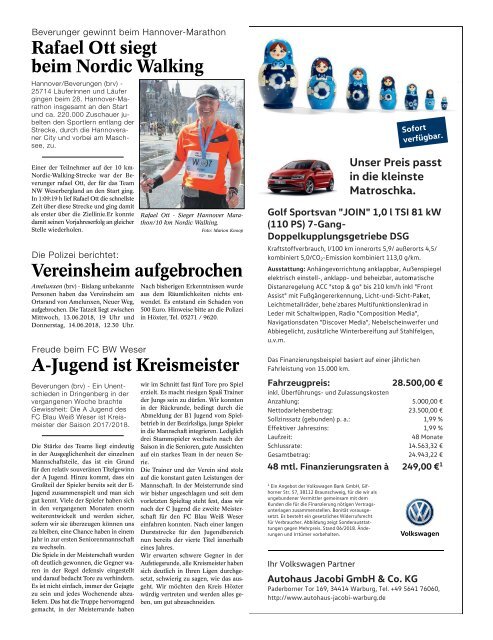 Beverunger Rundschau 2018 KW 25