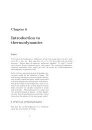 Introduction to thermodynamics