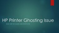 Solve HP Printer Ghosting Issue | +1-855-505-7815